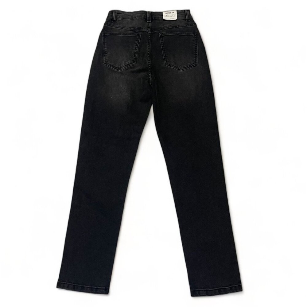 Cotton On Women's Stretch Mom Jeans - Charcoal, Size 4, New - Picture 3 of 12
